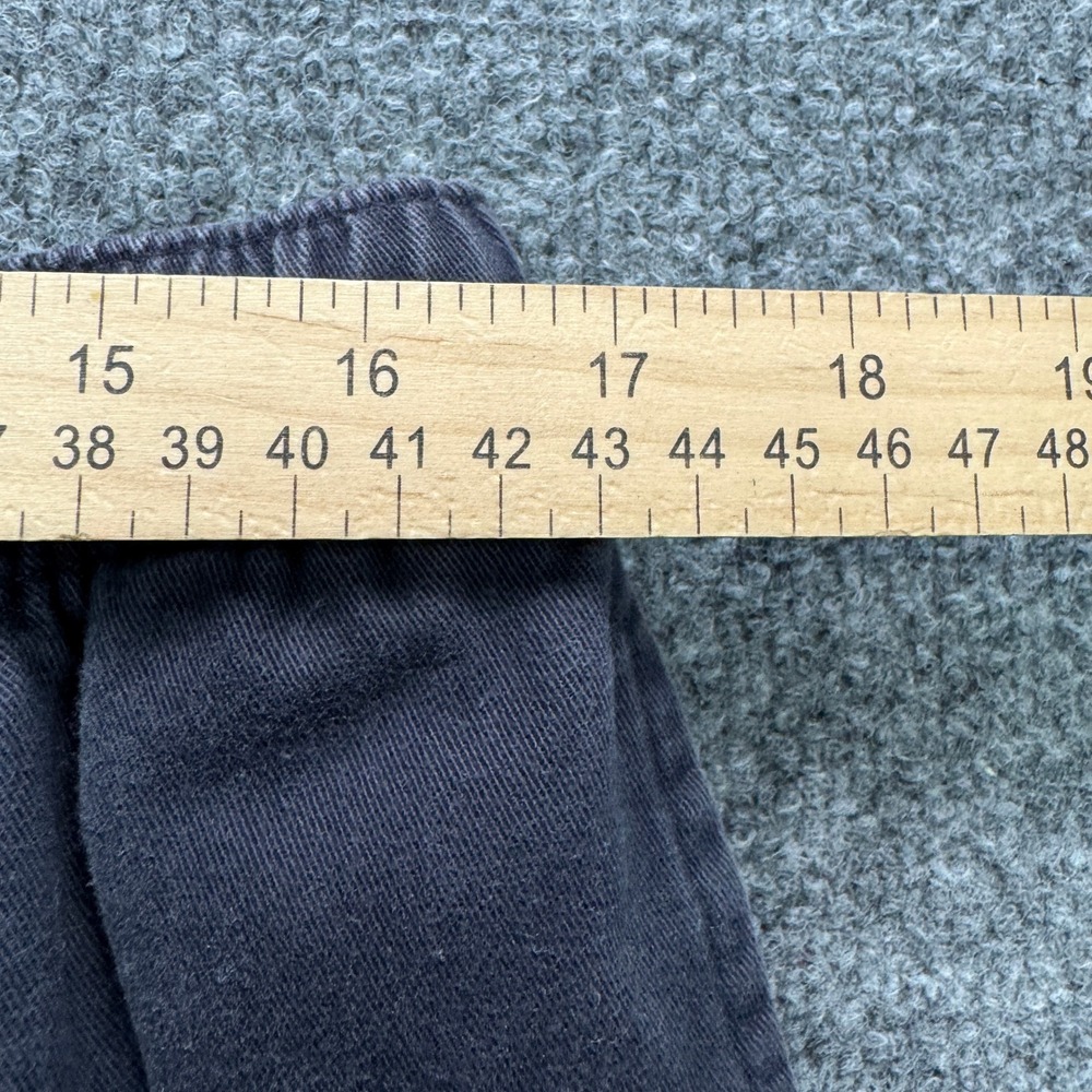 Lands End Elastic Waist Chino Shorts Mens M Black 5.5" Inseam Casual Twill - Picture 10 of 12